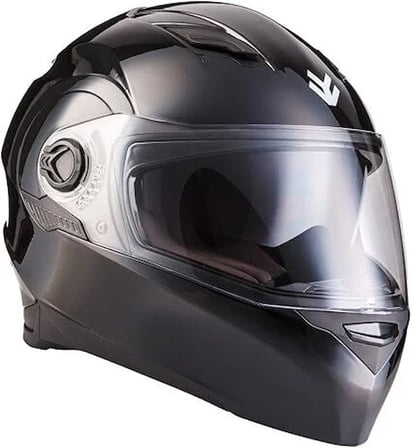 Armor AF-77 Full Face Parlak Siyah