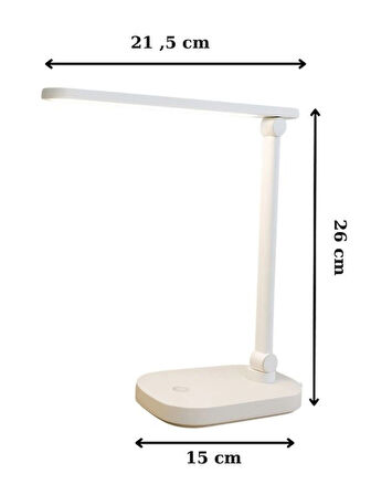 ST-7901 Şarjlı LED Masa Lambası, Dokunmatik Masaüstü Çalışma Masası Lambası 30 Smd LED
