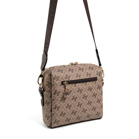 Silver Polo  Kadın Çapraz Çanta 1038-47413 SILVER POLO ÇAPRAZ Kadın ÇANTASI M178 KOYU BEJ-MAT KAHVE