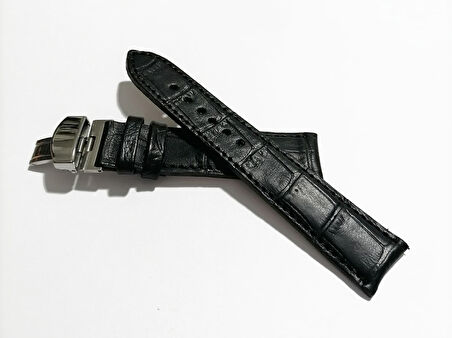 Fado &Hertür Saate &Uygun  Kelebek  Toka  18 MM   Siyah   kordon   (272)  gumus  toka