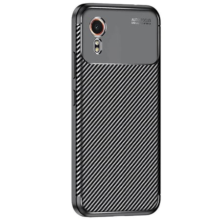 Samsung Galaxy XCover 7 Kılıf Auto Focus Karbon Kapak - Siyah