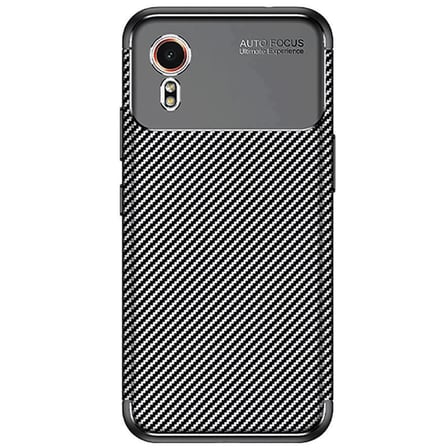 Samsung Galaxy XCover 7 Kılıf Auto Focus Karbon Kapak - Siyah