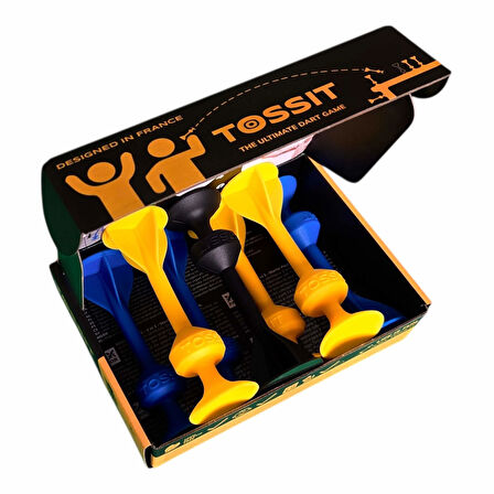 TOSSIT Silikon Dart Başlangıç Seti (Mavi, Sarı)