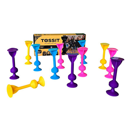 TOSSIT Silikon Dart Aile Seti (Pembe, Mor, Mavi, Sarı)