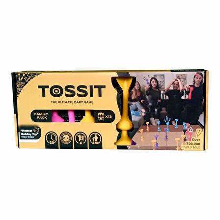 TOSSIT Silikon Dart Aile Seti (Pembe, Mor, Mavi, Sarı)
