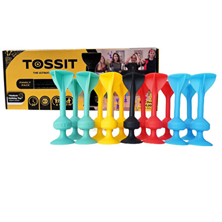 TOSSIT Silikon Dart Aile Seti (Kırmızı, Camgöbeği, Mavi, Sarı)