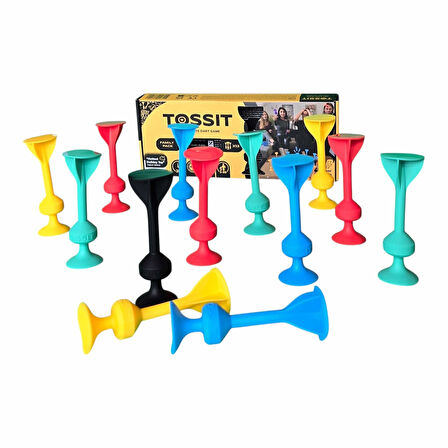 TOSSIT Silikon Dart Aile Seti (Kırmızı, Camgöbeği, Mavi, Sarı)