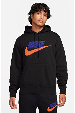 Club Fleece Erkek Siyah Sweatshirt