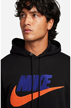 Club Fleece Erkek Siyah Sweatshirt