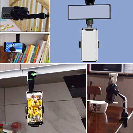 İpek Yıldızı® Dikiz Aynasına Takılabilen Eklemli Telefon Tutucu Aparat