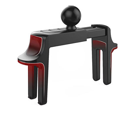 Microcase Yuvarlak Tasarım Izgaralıklar için Telefon Tutucu Parçası 17mm - SİYAH AL4930