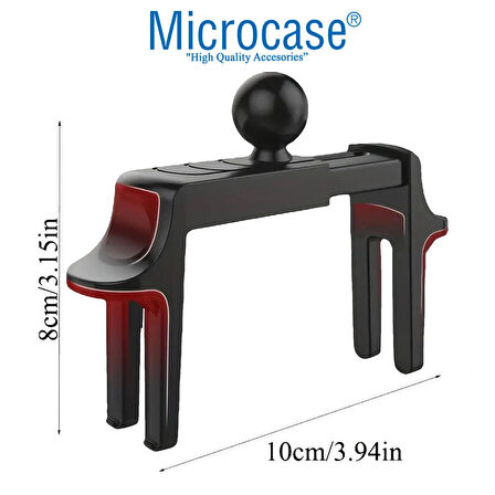 Microcase Yuvarlak Tasarım Izgaralıklar için Telefon Tutucu Parçası 17mm - SİYAH AL4930