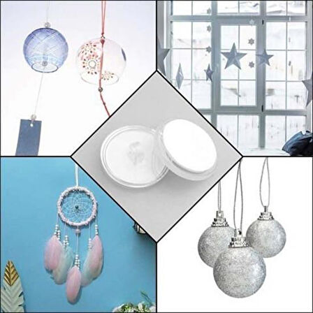 CT-STONES® 20 Adet Şeffaf Yuvarlak 3 Cm Çaplı Güçlü Disk Yapışkanlar