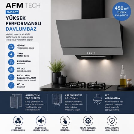 Alveus AFM Serisi EN1  Dijital  Elektrikli Vitro. Antrasit-Gri  Ankastre Set (V6-04 +FM3407+FM7710)
