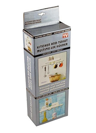 By Nevser® Askılı Raf Çok Fonksiyonlu Mutfak Banyo Tuvalet Tutacak ve Raf