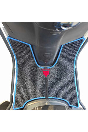 Motosiklet Aksesuar Koruyucu Papas Kuba Pasero 125cc 50cc Uyumlu Mavi Kenar Overlok