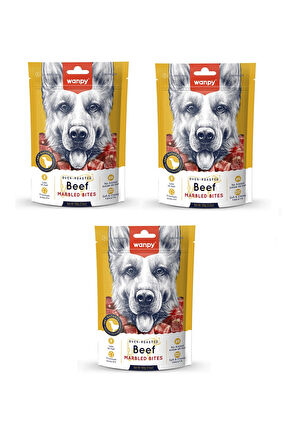 Wanpy Biftekli Küp Köpek Ödülü 100 Gr. X 3 Adet