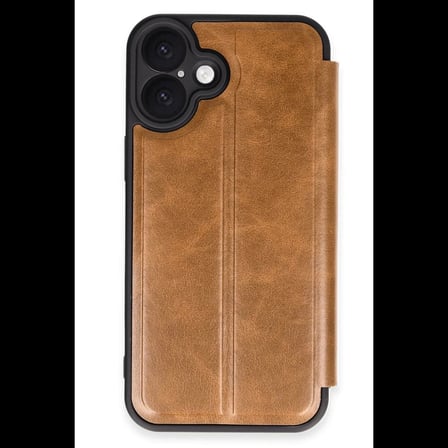 Apple iPhone 16 Plus Kılıf Flip Cover - Taba