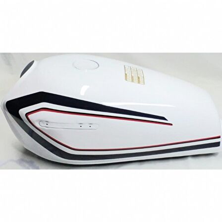 CG - AGK BENZİN DEPOSU BEYAZ RENK ŞAMANDIRASIZ 11 LİTRE YAKIT TANKI - ARASMOTO