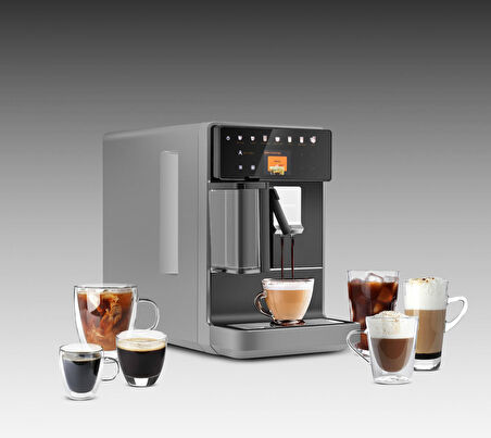 Karaca Baristaroma A5 Tam Otomatik Espresso Makinesi Gray