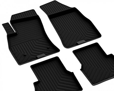 Fiat Doblo 2  Ferrous 4D Havuzlu Kauçuk Paspas 2010 2019