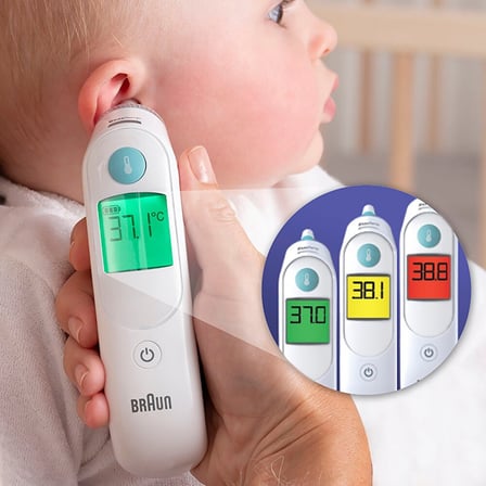  Braun Irt 6515 Kulaktan Ateş Ölçer Yüksek Hassasiyetli Temassız Ölçüm ve Dijital Ekran