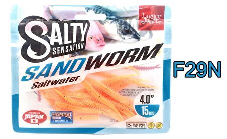 Lucky John Sandworm 10 Cm 15 Pc LRF Silikonu F29N