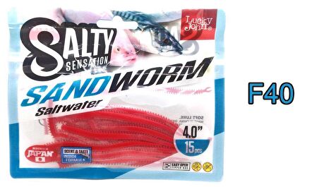 Lucky John Sandworm SaltWater 10Cm Silikon YeM F40