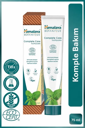 Plak Karşıtı Komple Bakım Diş Macunu 75ml | Ecocert Cosmos Sertifikalı | Organik Aktif, Nane Aromalı