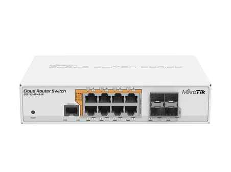 MikroTik CRS112-8P-4S-IN 12 Port Gigabit PoE Switch
