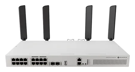 MikroTik CRS418-8P-8G-2S+5axQ2axQ-RM L3 Yönetilebilir Wi-Fi 6 Switch