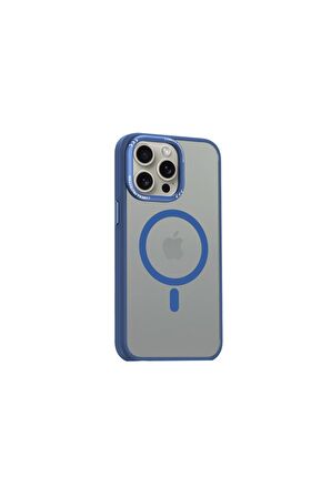iPhone 15 Pro  Uyumlu Fuchsia Magsafe Arka  Kapak