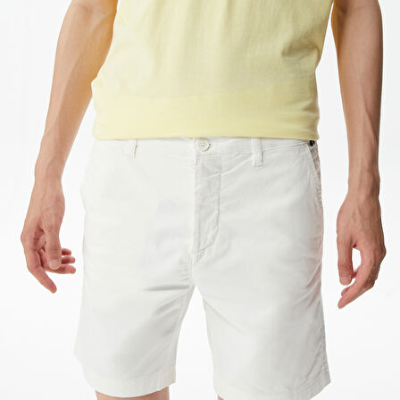 Nautica Erkek Beyaz Slim Fit Şort