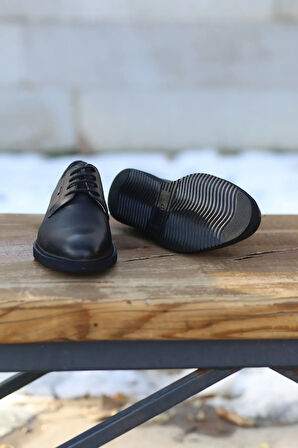 Erkek Yazlık Klasik Kundura Hakiki Deri  Faylon Taban Bağcıklı