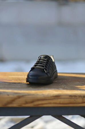 Erkek Mevsimlik Sportif Kundura Hakiki Deri  Kauççuk Taban Bağcıklı Otopedik