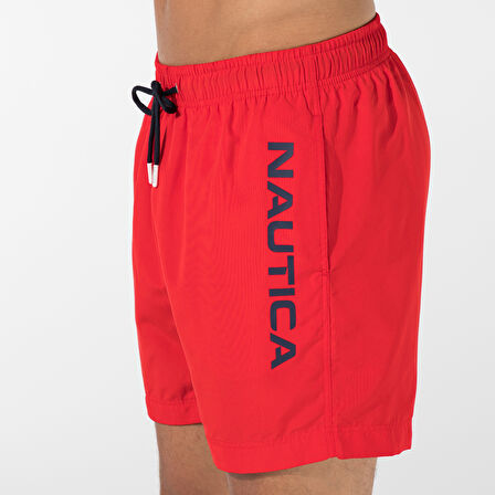 Nautica Erkek Kırmızı Deniz Şortu