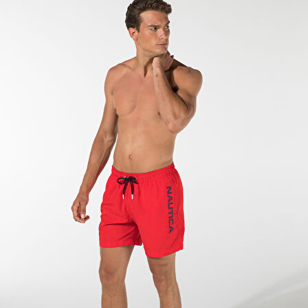 Nautica Erkek Kırmızı Deniz Şortu