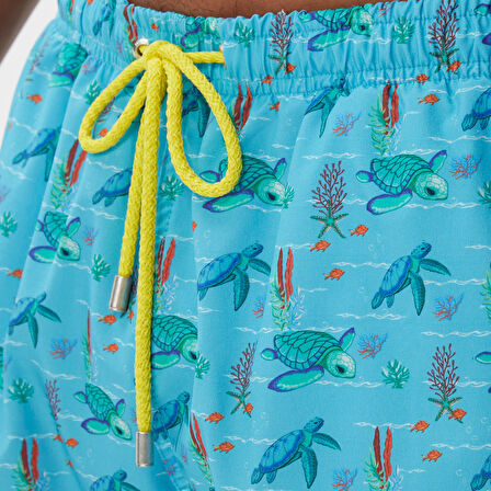 Nautica Erkek Mavi Baskılı Deniz Şortu