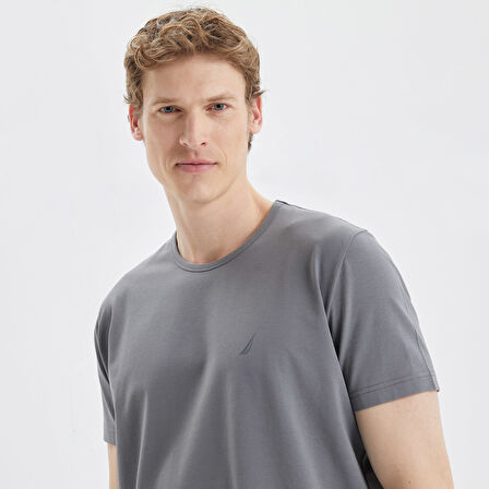 Nautica Erkek Gri T-Shirt