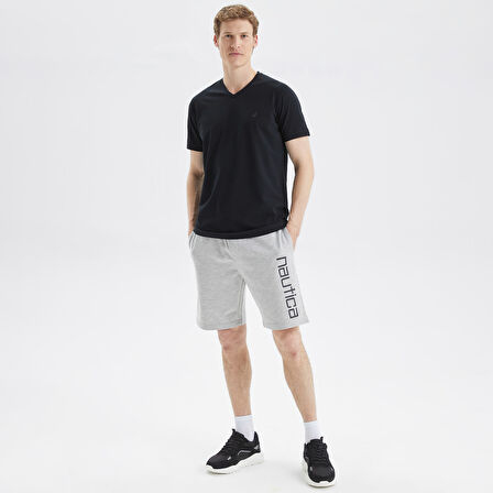 Nautica Erkek Siyah Standart Fit T-Shirt