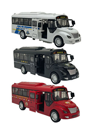 Okul Servis Otobüsü Sesli Işıklı Kapıları Açılabilen 20 Cm (TEK ADET FİYATIDIR)