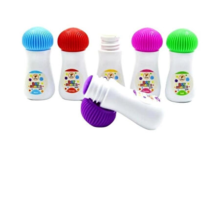 Mini Dot Markers 6’lı Yıkanabilir Kalem ve 4’lü  Boya Kitabı