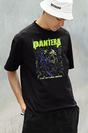 Far Beyond Driven Pantera Baskılı Unisex Oversize Rock Metal Tişört