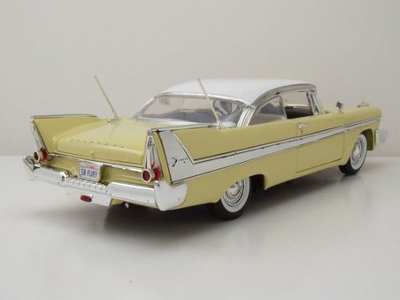 Motor Max 1:18 1958 Plymouth Fury Diecast Model Araba Sarı - 73115