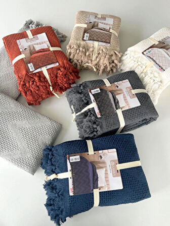 200X230 ÇİFT KİŞİLİK LİZBON PİKE - KREM