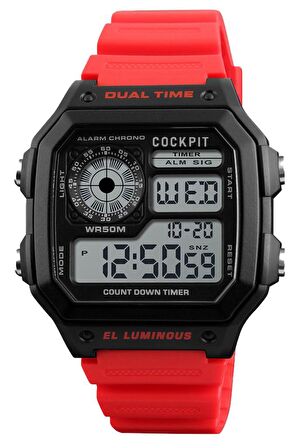 COCKPIT CK-4100RD DİJİTAL ERKEK KOL SAATİ