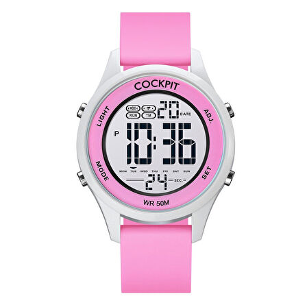COCKPIT CK-3758PK PEMBE SİLİKON KORDON DİJİTAL KADIN KOL SAATİ