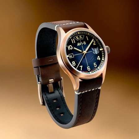 AVI-8 Flyboy Eagle Squadron Automatic Bronze 85th Limited Edition AV-4145-02 Otomatik Erkek Kol Saati