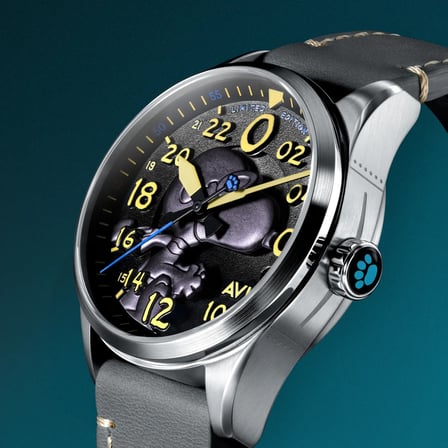 AVI-8 Spitfire AV-4150-01 Peanuts Snoopy Flying Ace 24 Hour Automatic Limited Edition Erkek Kol Saati