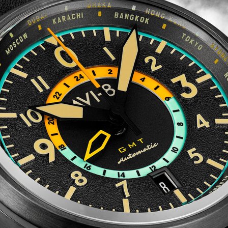 AVI-8 Flyboy Wingman Worldtimer GMT AV-4120-04 Otomatik Erkek Kol Saati
